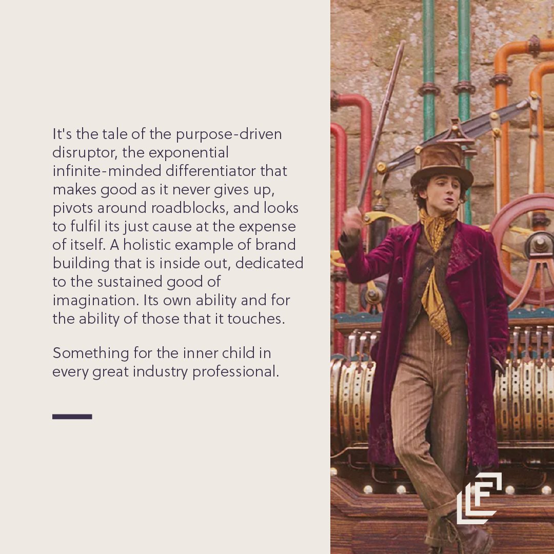 How Wonka used brand purpose to rise above the establishment. 

#wonkamovie #wonka #movieanalysis #wonkamovieanalysis #brandpurpose #tchalamet #melbourneagency #thefuelagency