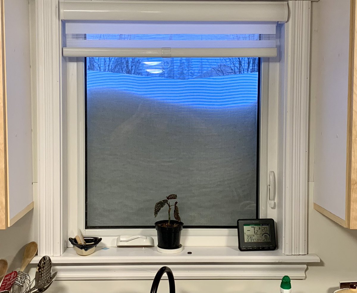 Snowy day in Goose Bay. Our kitchen window 9 am,noon and 4 pm. Enjoying my first snow day <a href="/LakeMelvilleLab/">Lake Melville School</a> school <a href="/MissMelissaKin1/">MrsMelissaHackett</a> <a href="/MissDiamondELA/">Jessica Diamond</a>  @ConnectEDCDLI <a href="/NLSchoolsCA/">NLSchools</a> <a href="/acms_nanuit/">ACMS Nanuit</a> @NLPubLibraries <a href="/GovNL/">Government of Newfoundland & Labrador</a>