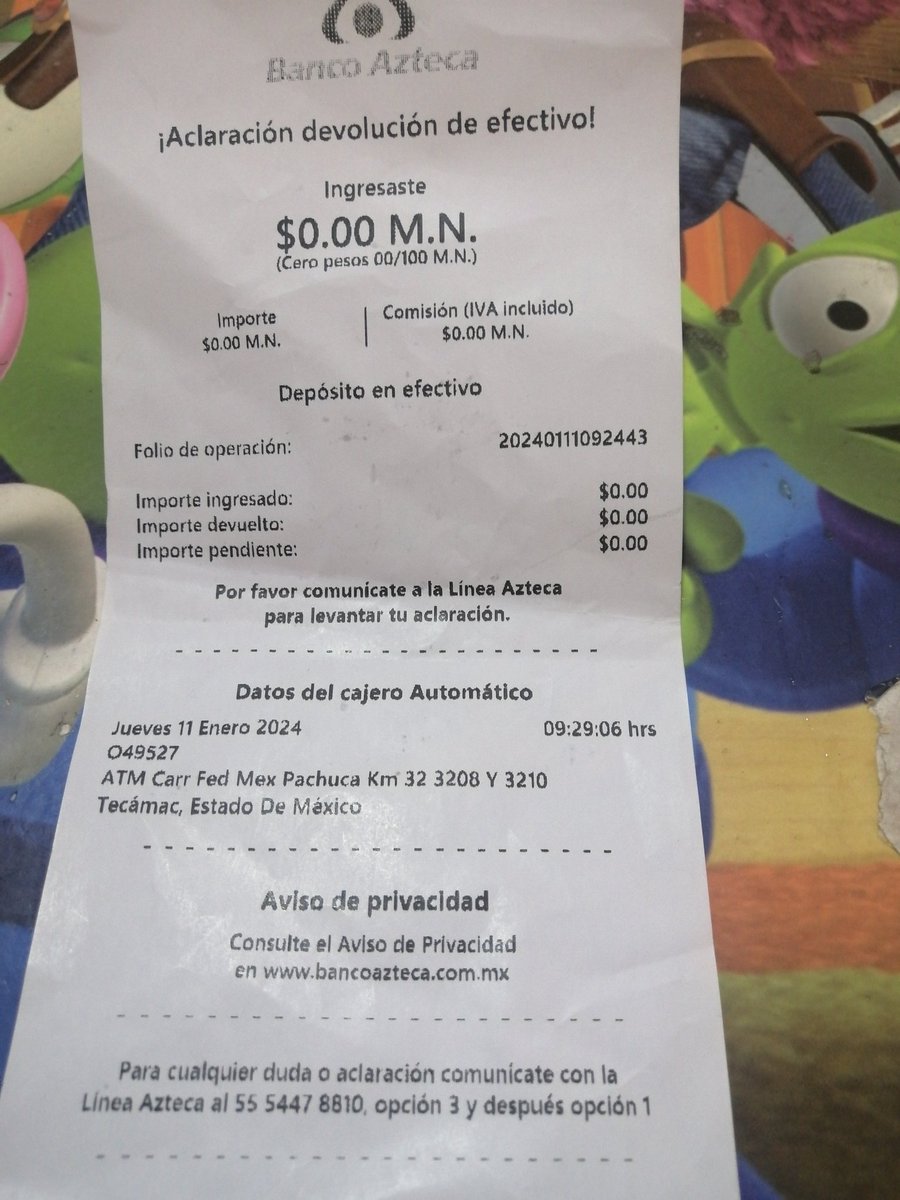 TuUber_Gasso's tweet photo. @RicardoBSalinas en su banco los cajeros no sirven y se roban el dinero,7 días y no dan respuesta . Aaaaah pero que uno no se atrase en su abono porque están chingue chingue. Pinches ratas @BancoAzteca https://t.co/jKnbOqYNGs