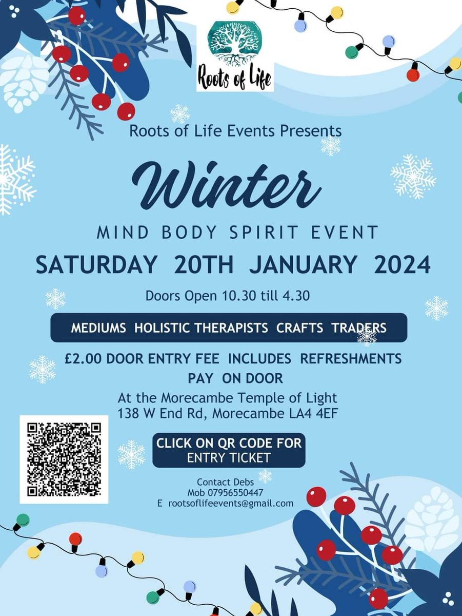 rootsoflife5's tweet photo. Only 3 more sleeps 

#mindbodyspirit #Morecambe https://t.co/6KktLU3c0z