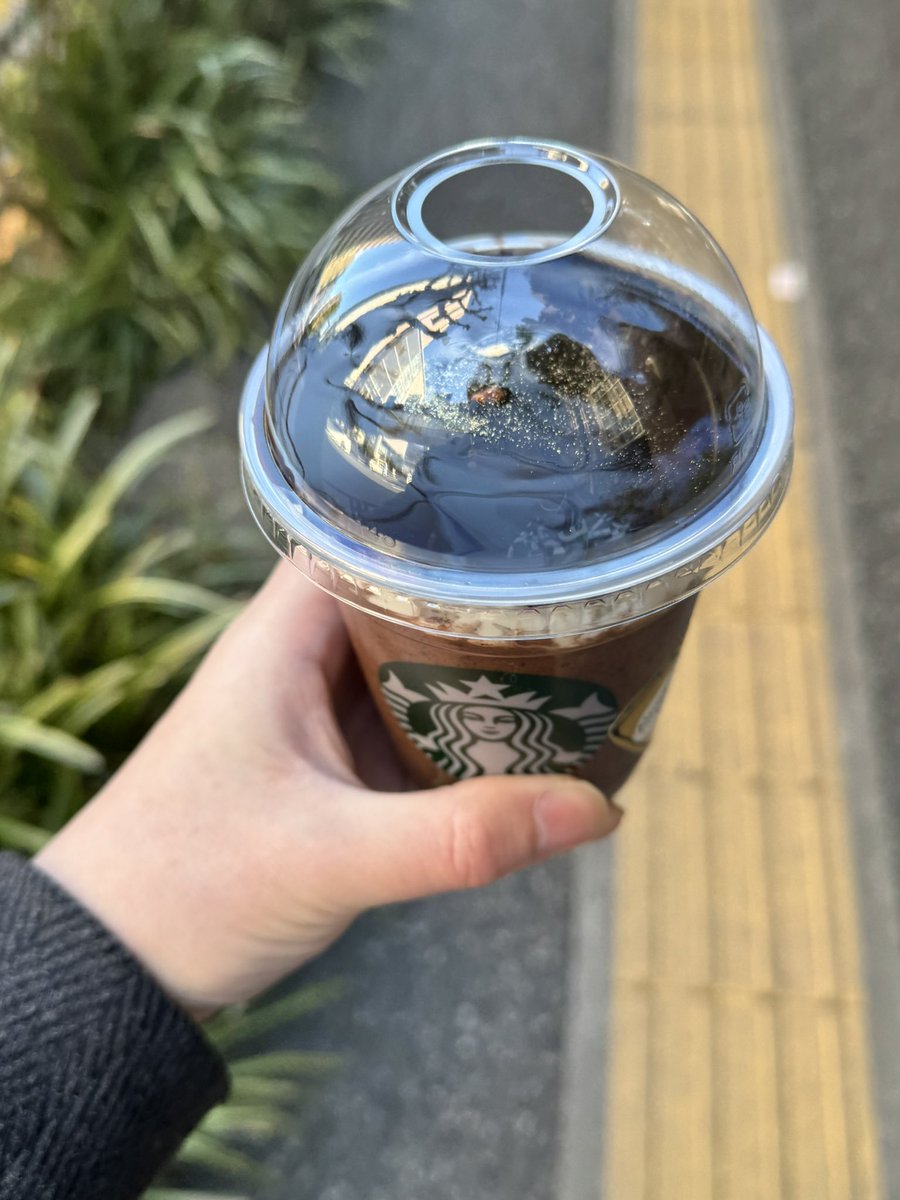 LufthauchWind's tweet photo. ��日は黒のオペラフラペチーノ🍫
チョコチップもビターでカカオニブを思わせる大人な味わい
ホワイトもどっちも美味しいけどやっぱりスタンダードの方がオペラ感は強いかな？
贅沢な一杯でしたー https://t.co/WATQhC4ost
