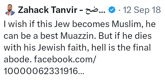 What Zahack Tanvir @zahacktanvir
used to tweet before he became a Zionist shill