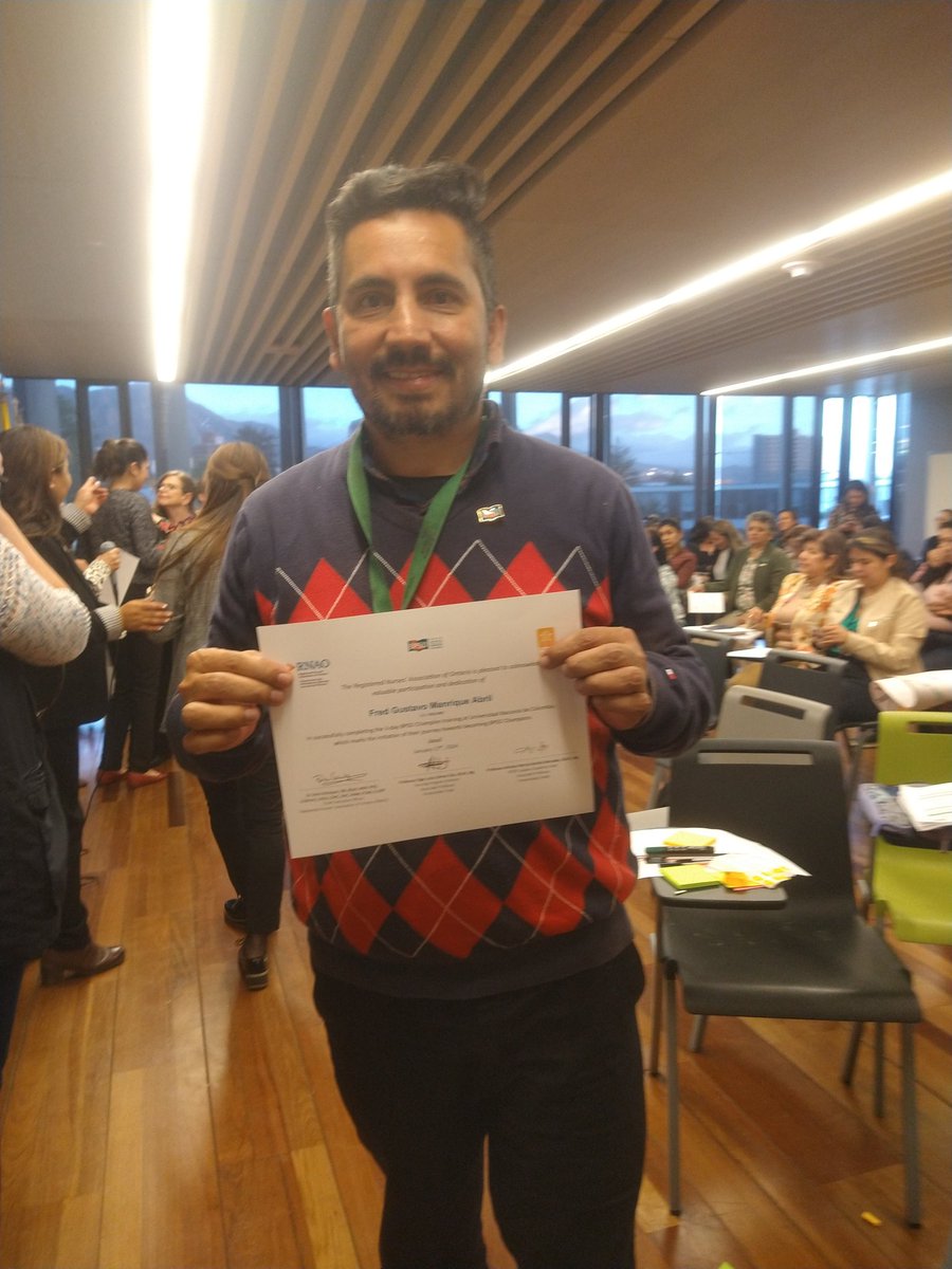 #BPSO  con <a href="/RNAO/">RNAO</a> y <a href="/DorisGrinspun/">Dr. Doris Grinspun 🇨🇦 RN, PhD, FAAN, O.ONT</a> en <a href="/EnfermeriaUNAL1/">ENFERMERIA UNAL</a>  finalizando curso champion training  BPSO.