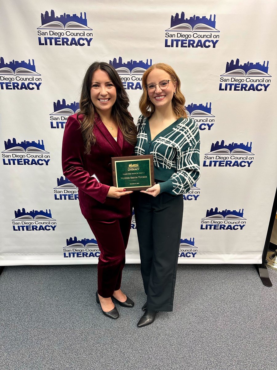 nstpr's tweet image. The first year of our #MakeThingsBetter initiative is in the books, and we can’t think of a happier ending than being recognized by our 2023 partner @sdliteracy! 

NST was honored with the Leadership Award for Literacy last month, building on our support of SDCOL throughout 2023.