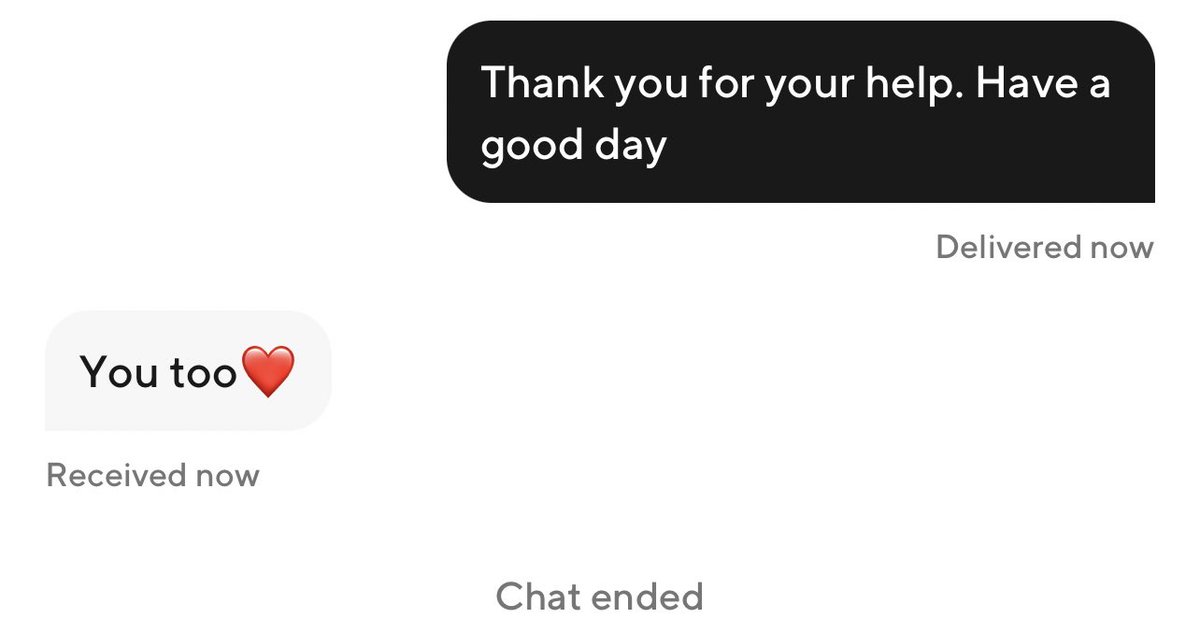 When I feel lonely I contact DoorDash support