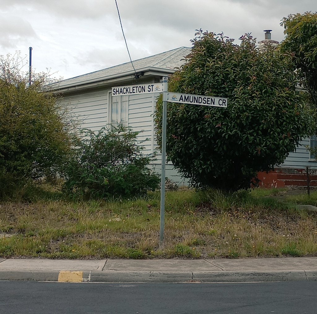 #Antarctica in #Tasmania (street names referencing polar explorers in Warrane)