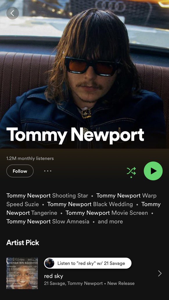 21 savage really put me on to Tommy Newport i was unfamiliar with his game