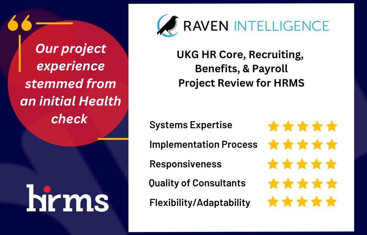 Ascend_PS's tweet image. Your @HR needs change, why not ensure your @UKGInc system is optimized to handle those changes with a @HRMS1 Health Assessment?  Read more HRMS  #fivestarreviews verified by @Ravenintel ➡️ bit.ly/46IJn23
#systemhealthcheck #UKGimplementationpartner #PartnerWithHRMS
