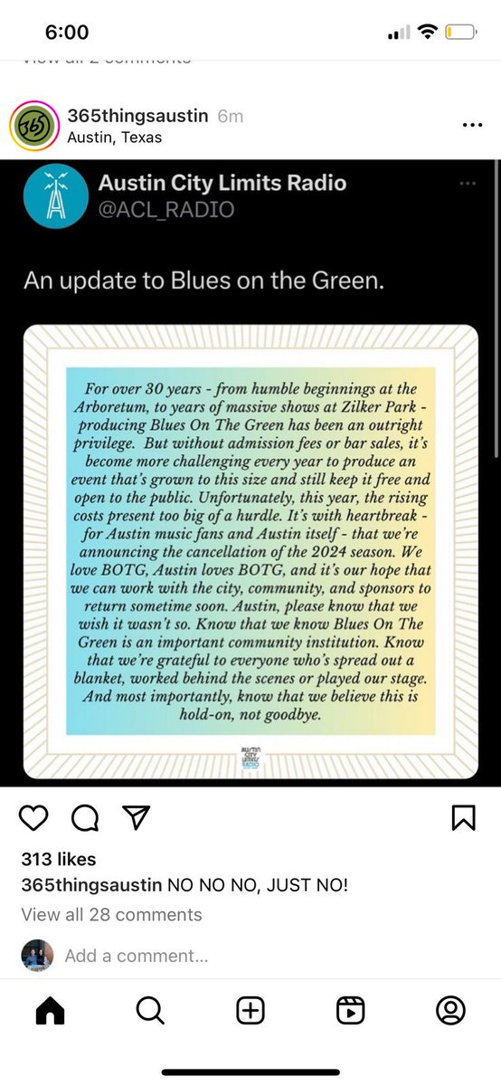 Considering all the new corporate and personal wealth flooding into Austin in past decade I find it unbelievable and unacceptable that no person or company would not step to save this precious Austin tradition #botg <a href="/elonmusk/">Elon Musk</a> <a href="/joerogan/">Joe Rogan</a>