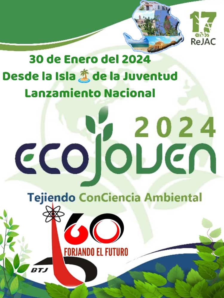 LisyIsla's tweet photo. La #IslaDeLaJuventud🏝️ fue seleccionada Sede Nacional 🇨🇺 para el Lanzamiento del Evento #EcoJoven2024 a desarrollarse el día 30 de enero desde la Jungla🍁de Jones. #REJAC 

#60BTJ #17REJAC #CreaTuFelicidad

#SentirPinero
@AylinAlvarezG @UJCdeCuba https://t.co/dyAUzxpc02