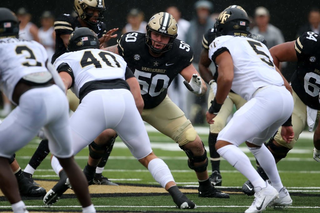 🚨2024 @CGSAllStar Player Spotlight ➡️ OL @bradleyjashmore of @VandyFootball ☑️ 4 year starter at both guard and tackle ☑️ Team Captain ☑️ 2023 ➡️ Earned a @PFF run block grade of 77.4, sixth-best among SEC offensive linemen ☑️ Was a rated a 3⭐️ coming out of HS, was rated…