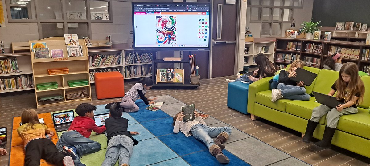 Finally finished our <a href="/bysticktogether/">Demco StickTogether</a> poster. And, taught  3rd graders how to use the virtual stickerboards. A huge hit today! 
<a href="/humbleisd_bbe/">Bear Branch Elem</a> <a href="/HumbleISD_lib/">Humble ISD Libraries</a> 
#thehumblelibrarian