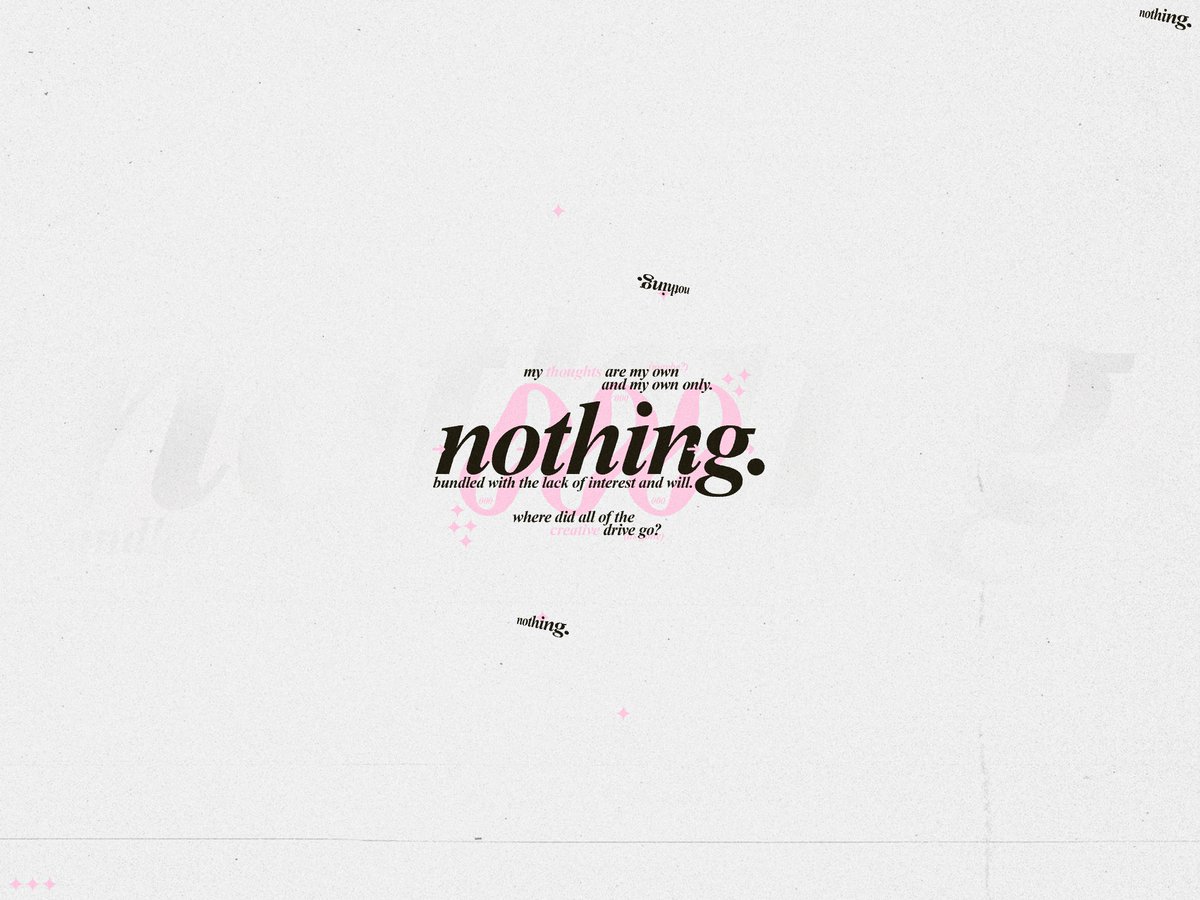 nothing.

likes and rt's are appreciated!
❤️+♻️