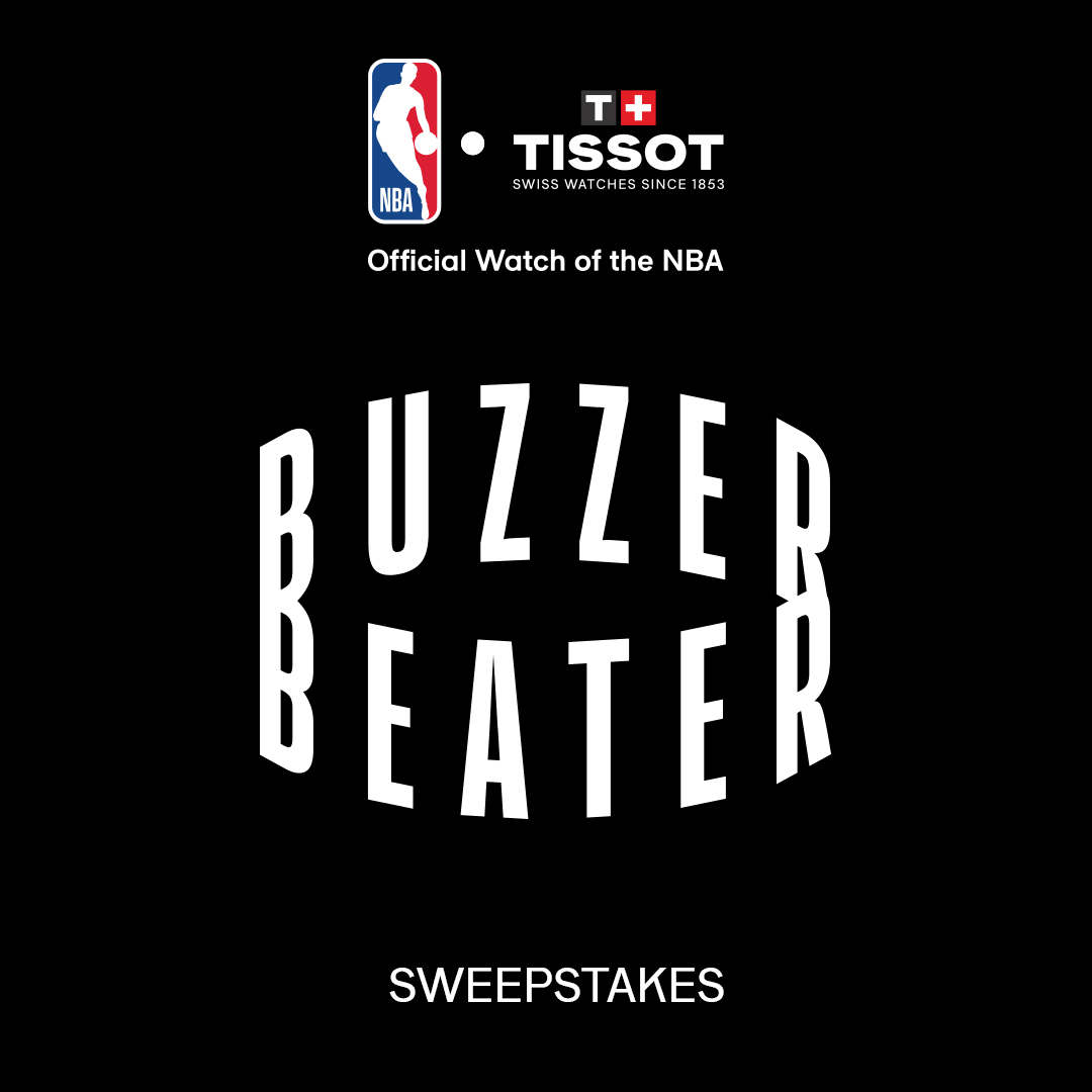 NBA's tweet photo. With every #TissotBuzzerBeater this season, you have the chance of becoming a winner! #TimeDefinesGreatness

Enter NOW and discover unique prizes and experiences – including a VIP Trip to #NBAAllStar.

@TISSOT: https://t.co/2QNiKSVwHF https://t.co/snKenvfGor