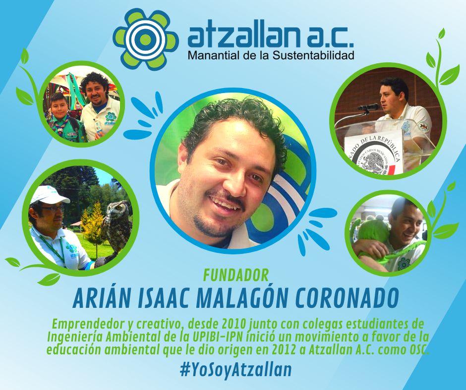 Atzallan's tweet photo. ¡Hoy reconocemos la labor de Arián Isaac Malagón Coronado, como miembro fundador de nuestra #comunidad en @Atzallan A.C.! ☘️
#YoSoyAtzallan #Ixtapaluca #EdoMex #AtzallanMeInspira 🍃💦🐸🌎💚
🌐🍃 Conoce a más de nuestros #miembros y súmate: https://t.co/MUVmdJkkuc https://t.co/sE4SzGpVZj