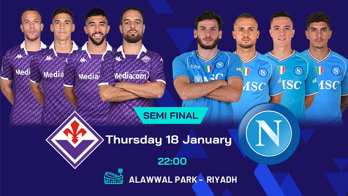 Napoli vs Fiorentina Live Streaming and TV Listings, Live Scores, Videos - January 18, 2024 - Supercoppa Italiana