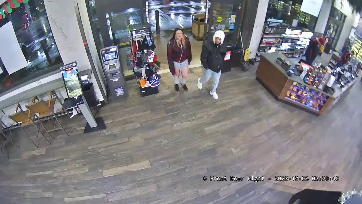 On 12/8/23, about 5:30 AM, a man and woman, we believe working together, entered the Maverik at Center &amp; Geneva in <a href="/vineyardcity/">Vineyard City</a>. The woman walked out and we believe she stole a 2013 Hyundai Elantra. If you recognize either of them, please call Detective Holm at (801)851-4010.