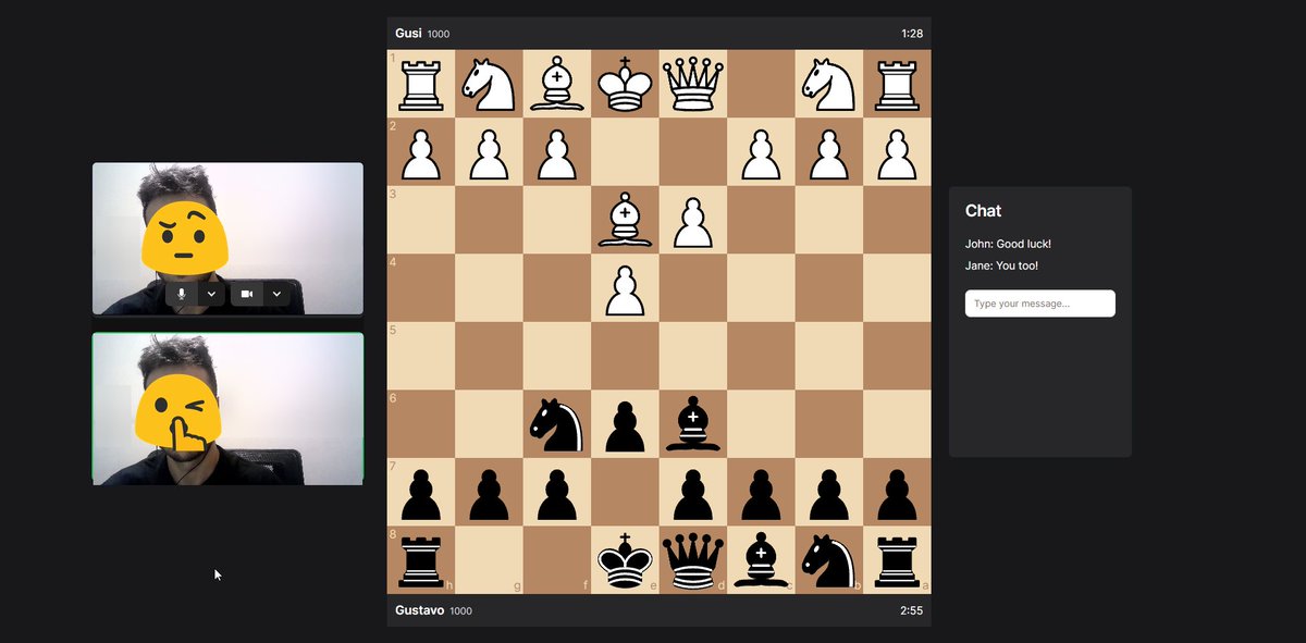 That was fast! 🚀

Great experience implementing <a href="/livekit/">LiveKit</a> for video streaming on the Chess app.

Soon, you'll be able to see your friend or opponent's face while playing! 👥♟️

(Not ready to show mine on X) 😅
#buildinpublic #connect #chess #buildinginpublic #react
