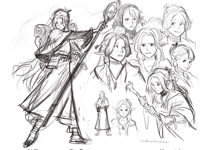 Marcille doodles
[Dungeon Meshi] 
