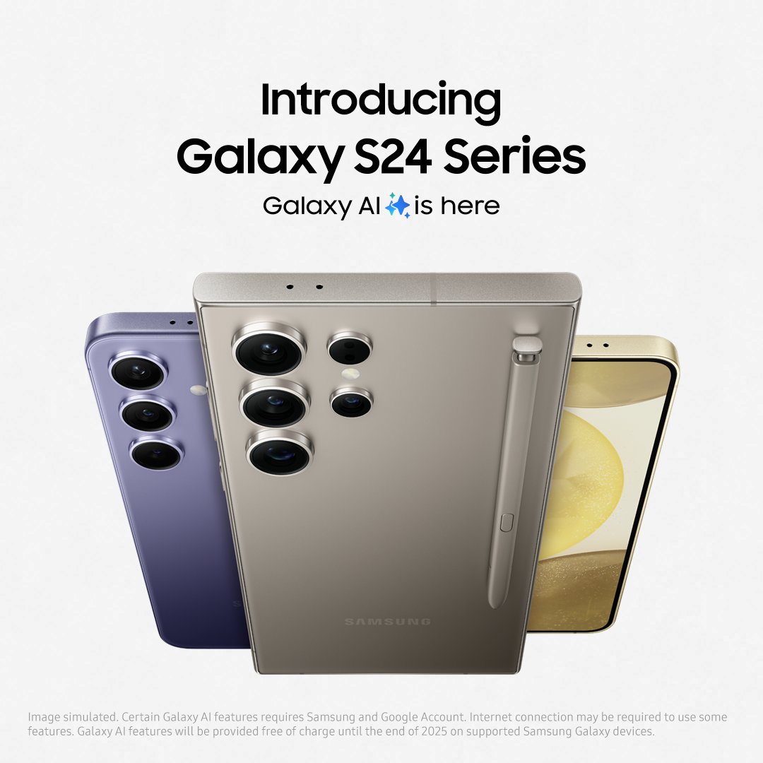 SamsungAU's tweet photo. Introducing the Galaxy S24 Series
Welcome to a whole new era. Say hello to the #GalaxyS24 Series.
#Samsung #SamsungUnpacked https://t.co/DGHab7PNqE