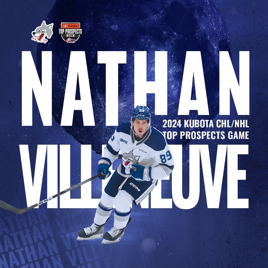 🔥Congratulations Villy on being selection to the 2024 Kubota CHL/NHL Top Prospects game! 👊 #WeAreWolves