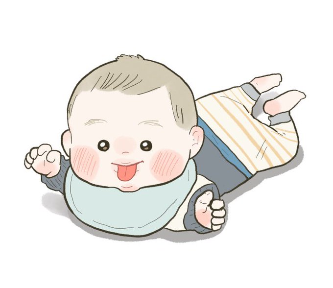 「baby bib」 illustration images(Latest)