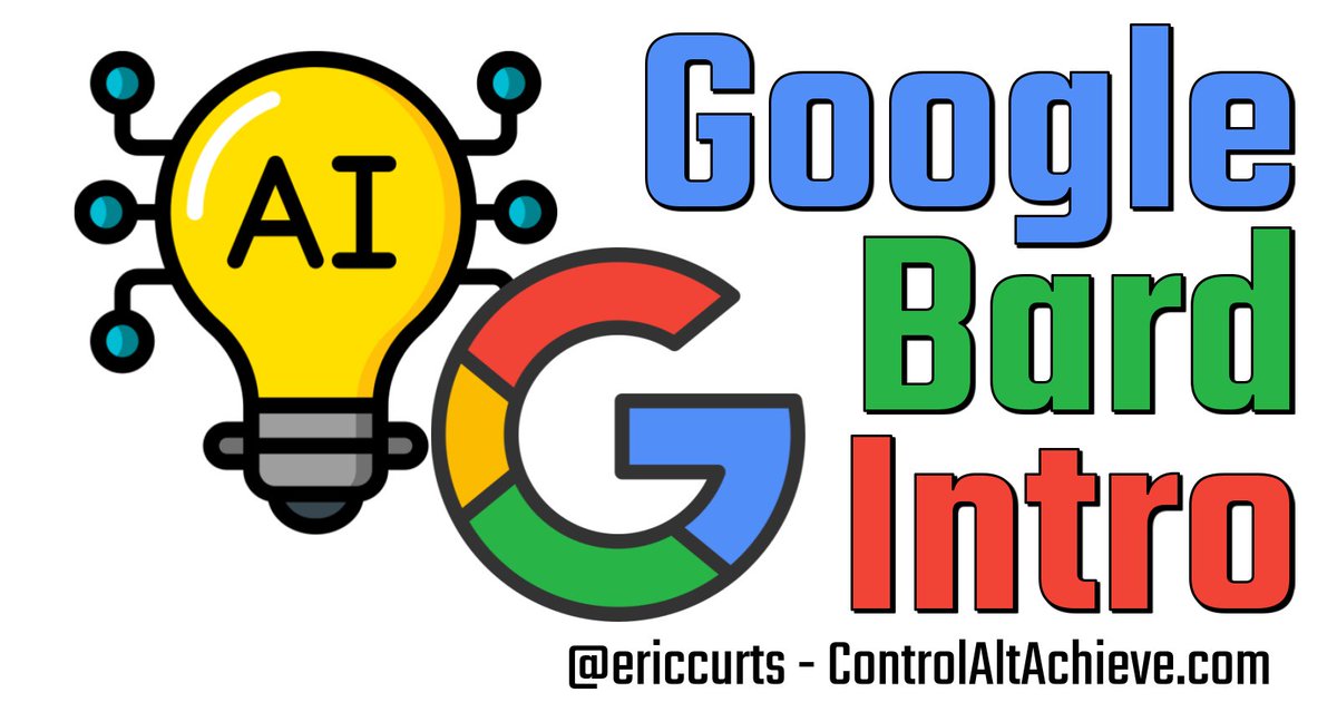 📢 Google Bard Overview for Educators - controlaltachieve.com/2023/04/google…

10-minute video &amp; blog post on Google's AI chatbot:
🔑 Accessing Bard
💬 Using Bard
🎓 Bard Examples for Educators

#GoogleEDU
#controlaltachieve