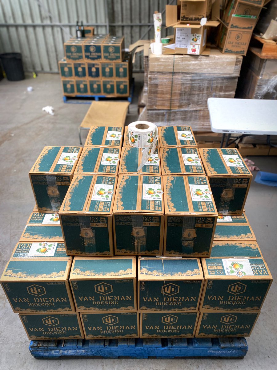 New limited releases packed and awaiting a March launch 🚀🍾🍻 

#LimitedRelease 
#SpontaneousBeer
#EstateBeer 
#FarmBrewing
#Tasmania 
#editas
