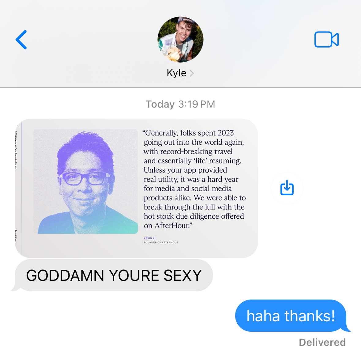 Kevin Xu (@imkevinxu) on Twitter photo the best is yet to come with <a href="/AfterHour_HQ/">AfterHour: Social Copy Trading</a>
(thanks <a href="/danielwbean/">Daniel Bean</a> for the inclusion and <a href="/kylebrastrom/">Kyle Bπ</a> for the ego boost) the best is yet to come with <a href="/AfterHour_HQ/">AfterHour: Social Copy Trading</a>
(thanks <a href="/danielwbean/">Daniel Bean</a> for the inclusion and <a href="/kylebrastrom/">Kyle Bπ</a> for the ego boost)