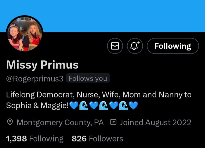 Hey everyone my really amazing friend Missy @Rogerprimus3 is a fierce resister who would love to meet more people and fight the good fight for Democracy, the time to get louder is now! Could you please help her with a follow? She will follow back all resisters 💙 thanks so much