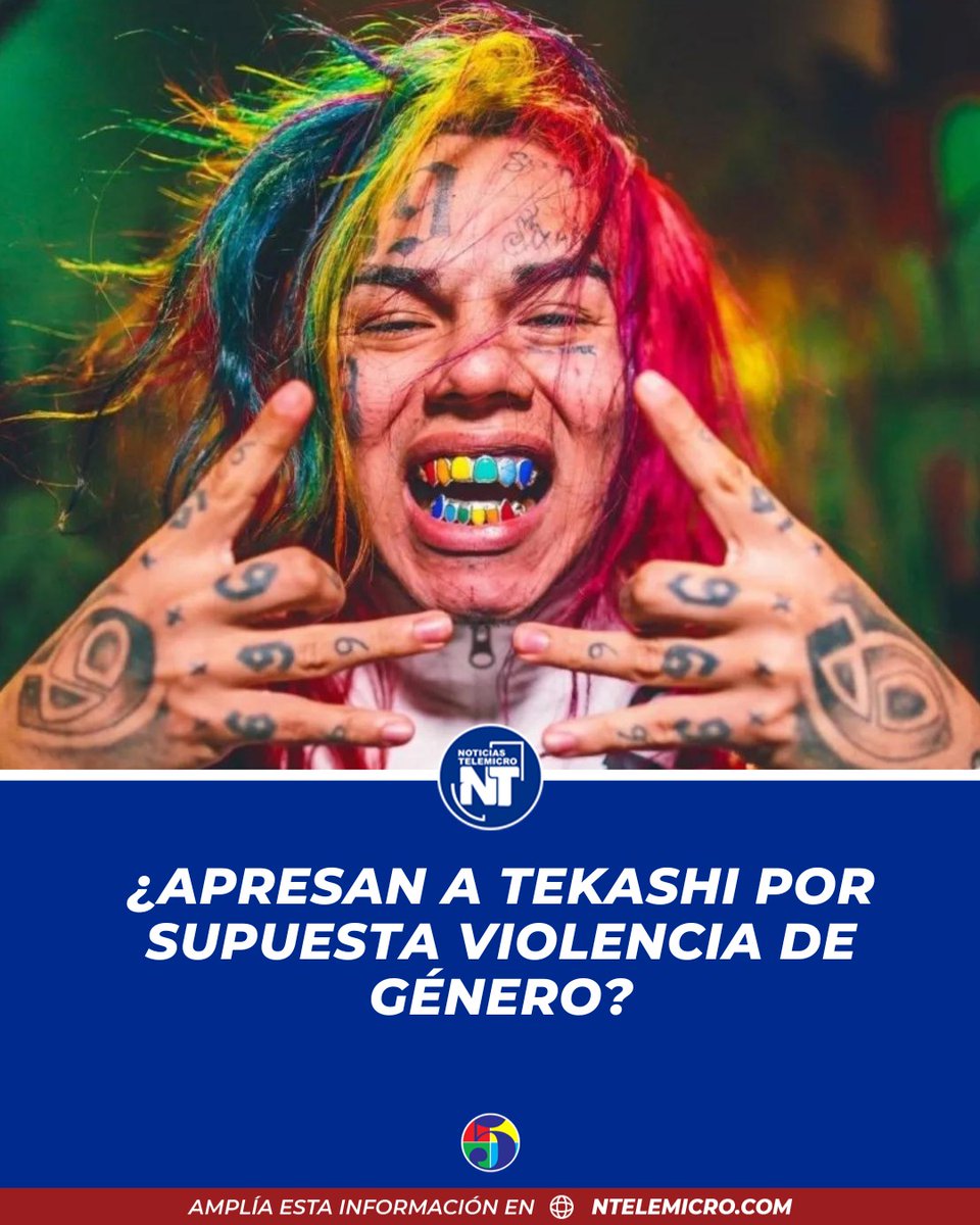 NTelemicro5's tweet image. ¿Apresan a Tekashi por supuesta violencia de Género?

#NTelemicro5 #EmisiónEstelarNT5 #Rapero #Apresamiento #Tekashi #Yailin #Cantantes #Redes #ViolenciaDeGenero 

ntelemicro.com/apresan-a-teka…