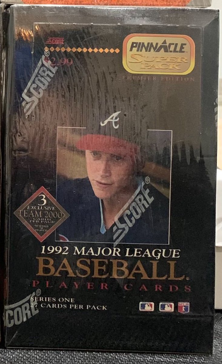 TrueTXan's tweet image. Tonight I’m opening this #JunkWax box of 1992 Score Pinnacle. 

Who’s ready for a trip down memory lane? Cards posted in thread below
#thehobby
