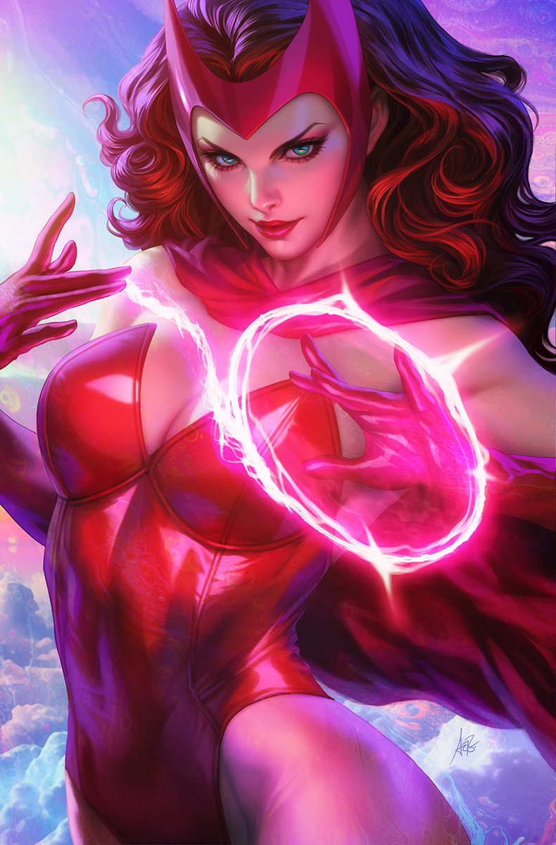 Announcing my new exclusive Scarlet Witch covers for @MegaConOrlando next month. The modern version (left) can be purchased at their merch booth and the classic version (right) will be available exclusively at our @ArtgermXclusive booth! #scarletwitch