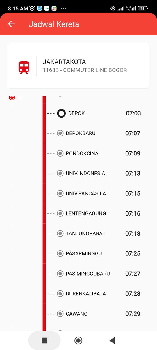 SDharmasurya's tweet photo. @CommuterLine @cristianebianto Normal darimana biasa dari bogor 6.35 ke cawang telat"nya 7.30an ini sampe 7.50an 20 menit lebih telatnya gila, telat masuk kantor jadinya https://t.co/8Lk37AlRna