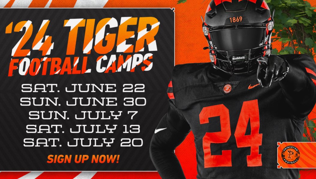 Thank you @PrincetonFTBL for the summer camp invite!🔥 @andrew_bertz @CoachMikeWeick @coachehenderson @CoachBobSurace @SVerbit @Coach_Mende #football #footballcamp #classof2026 #LB #RB