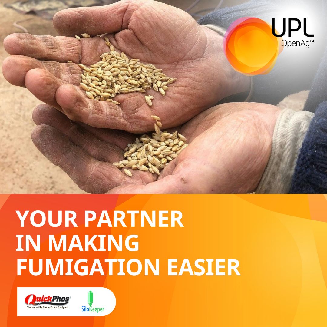 UPLAUSLtd's tweet photo. 🌾 There’s an easier way to manage stored grain fumigation. The free #SiloKeeper app guides you through the process, ensuring dosage, exposure & safety + provides a complete record to hand over upon sales.
📲Download the app 👉 https://t.co/zDBdWJF26D
#UPL #OpenAg #QuickPhos https://t.co/NCdePbDEEv