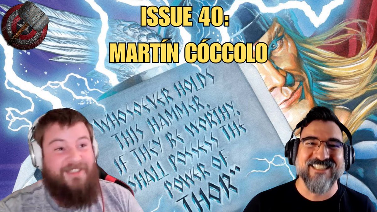 Fat Thor - Sons Of Mjolnir (@the_fatthor) on Twitter photo I couldn’t wait anymore for the next issue of Immortal Thor.
So I had to meet up with <a href="/coccolo_martin/">Martín Cóccolo</a> to nerd out all about Issue #5 and the journey so far! Martín’s work and outlook on art and creativity is so inspiring. Truly, one of the best ⚡️⚡️⚡️
Check it out 🔗⬇️ I couldn’t wait anymore for the next issue of Immortal Thor.
So I had to meet up with <a href="/coccolo_martin/">Martín Cóccolo</a> to nerd out all about Issue #5 and the journey so far! Martín’s work and outlook on art and creativity is so inspiring. Truly, one of the best ⚡️⚡️⚡️
Check it out 🔗⬇️