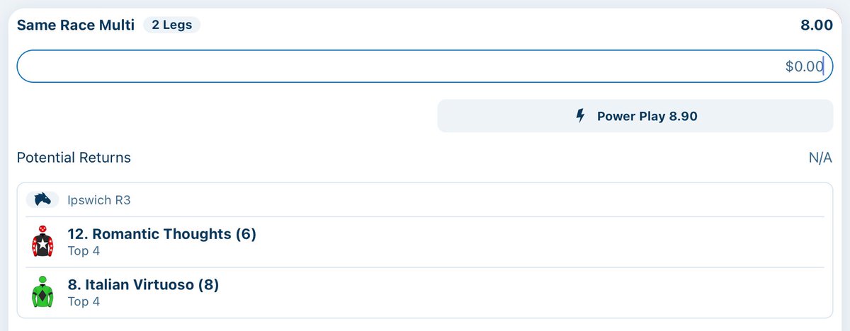 oxley8150's tweet image. I don't think R3 at Ippy is one of those 'impossible' or 🤷‍♂️ maidens: I've followed Romantic Thoughts some and think the value across this field is realistic. I took the 8/1. #Ipswich.