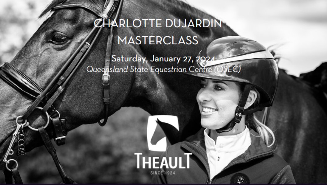 We look forward to display at the @CSJDujardin  Masterclass on Saturday, 27 January at the Queensland State Equestrian Centre (QSEC), QLD.  Come and visit us to discover all the features of our PROTEO Switch!
theault.com.au/charlotte-duja…