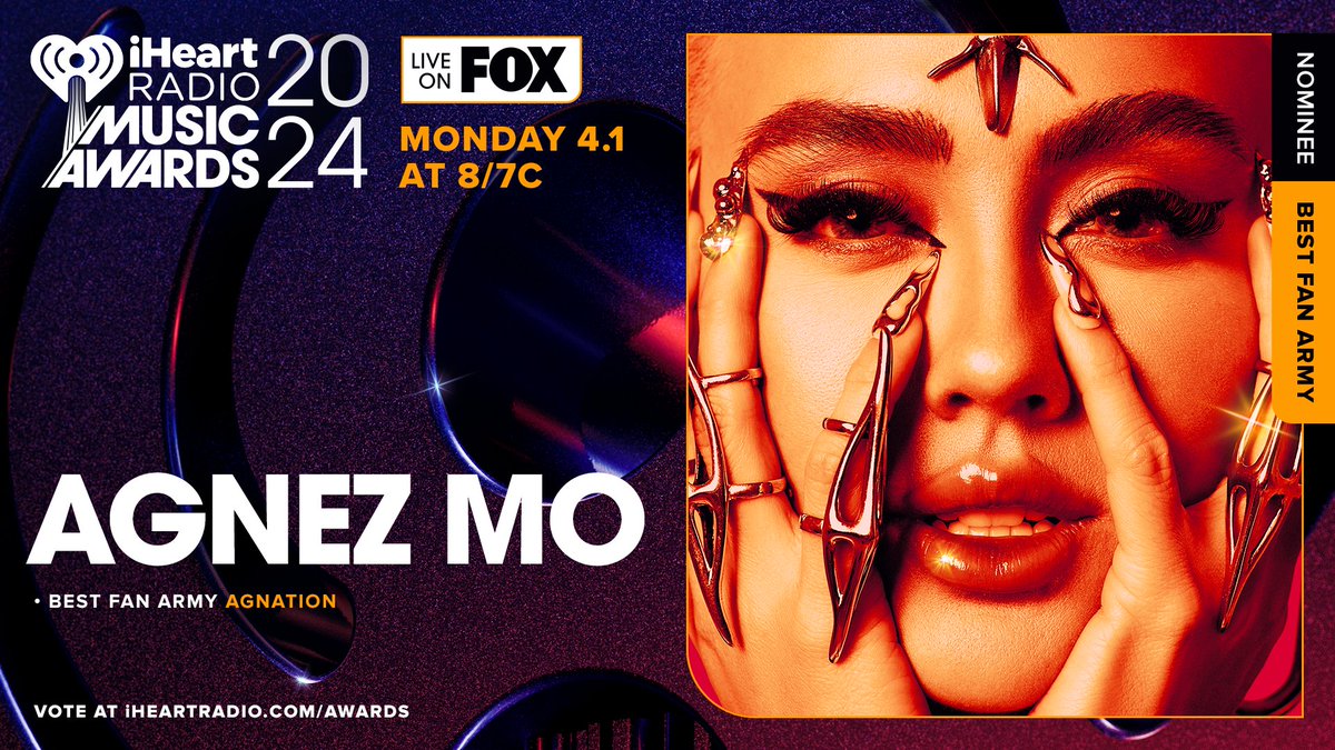 ❤️ <a href="/agnezmo/">AGNEZ MO</a> ❤️

Vote “AGNATION” for Best Fan Army now at: iHeartRadio.com/Awards #iHeartAwards