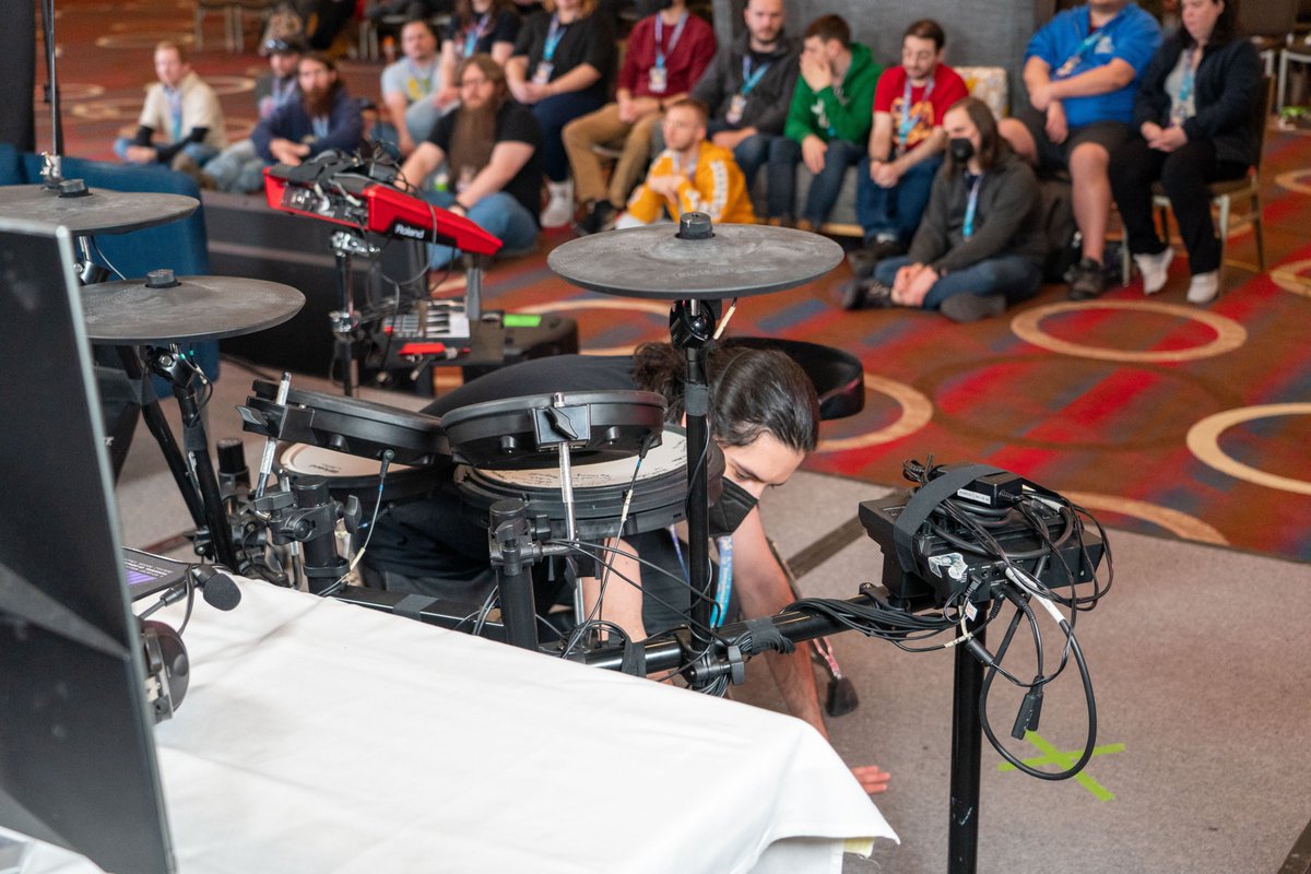 GamesDoneQuick's tweet photo. The stage is set, the percussion prepped, and we're about ready to see @czr_drums beat Super Mario 64 16 Star Drum% at #AGDQ2024!

https://t.co/vc924hZcyM https://t.co/5ywm3jkjiS