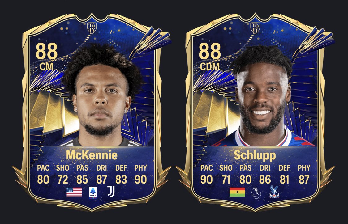 FC27News_'s tweet photo. 🚨 TOTY CDM Evolution coming 🔜

• Rating +12 - Max 77
• Pace +8 - Max 82
• Dribbling +10 - Max 82
• Physical +12 - Max 88
• Anticipate PS+
• Weak Foot +1
• Short/Long Pass +10
• Stand Tackle +10
• Awareness +10
• Vision +10
• Interceptions +8

[@FutPoliceLeaks] #FC24 https://t.co/vKBvjalDpf