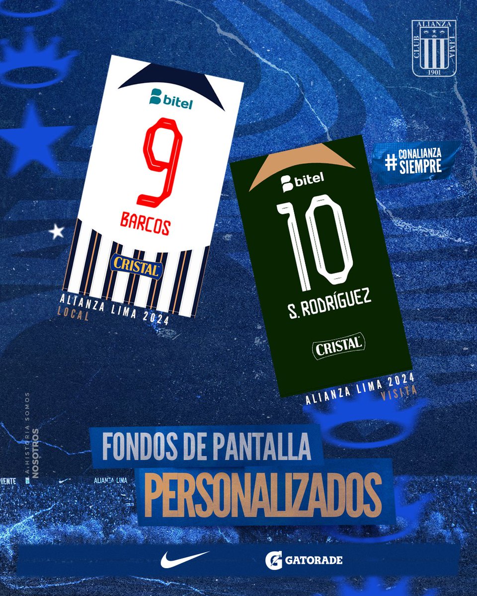 ClubALesports's tweet photo. ¡𝗪𝗔𝗟𝗟𝗣𝗔𝗣𝗘𝗥 𝗔𝗟𝗜𝗔𝗡𝗖𝗜𝗦𝗧𝗔! 📱💙

Déjanos tu RT y en comentarios danos el nombre, número y camiseta de tu preferencia que desees la personalicemos para tu fondo de pantalla. 

¡Solo a los más rápidos! 🚀

#Gamers 🎮
#ConAlianzaSiempre 🤛🏾🙌🏾 https://t.co/eaSag8LQLC