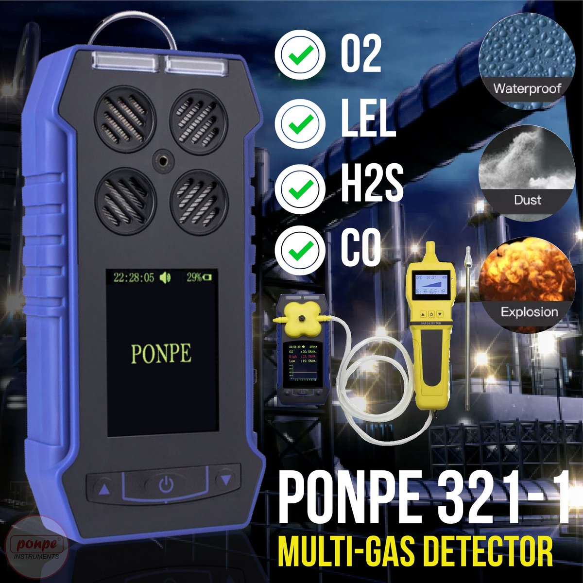 Myponpe's tweet image. 💥เครื่องวัดแก็ส (Gas Detector) เป็นเครื่องมือสำหรับตรวจวัดแก๊สเพื่อความปลอดภัยในการปฎิบัติงาน  สามารถการตรวจจับการรั่วไหลของแก็ส ที่อาจเป็นอันตราย 
#PONPE 323-1 #PONPE 322-1 #GasDetector #เครื่องวัดแก๊ส#เครื่องตรวจจับ
✅ Line ID: @ponpe 
🅕 Page Facebook: ปนเป