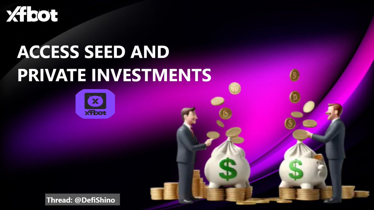 DefiShino's tweet photo. ..PRIVATE INVESTMENTS.

#XFBOTFOUNDATION unlocks exclusive early-stage investments, opportunities, giving exclusive access to potential moonshots.

Through @xfbotfoundation, you get a VIP Access to ground-breaking projects with explosive potentials.
Thereby fueling your future.. https://t.co/OK0czV5EQt