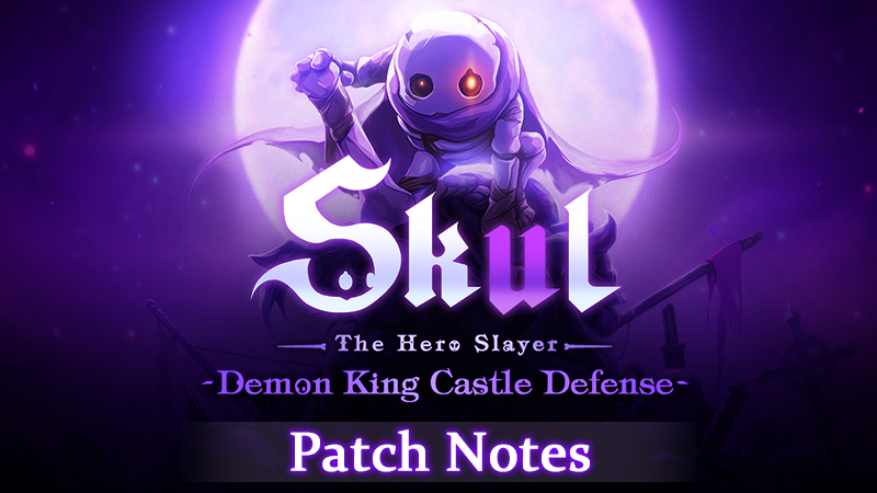 HeroSkul's tweet photo. Console Skeletons!

The long awaited Demon King Castle Defense &amp; Mythology Pack is now available on the Switch / PS / Xbox platforms!

Many apologies for keeping you waiting but it's finally here...
Join Skul's final adventure now! 💀🎮🔥
Patch Notes ↓
https://t.co/tdGNpFFZ2d https://t.co/qfLkpAkBry