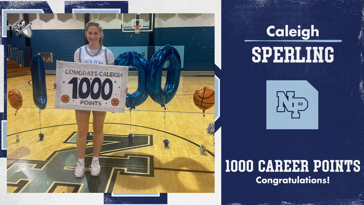 Congratulations to Caleigh Sperling on scoring her 1,000th Career Point tonight vs. Bensalem!
#KnightTime