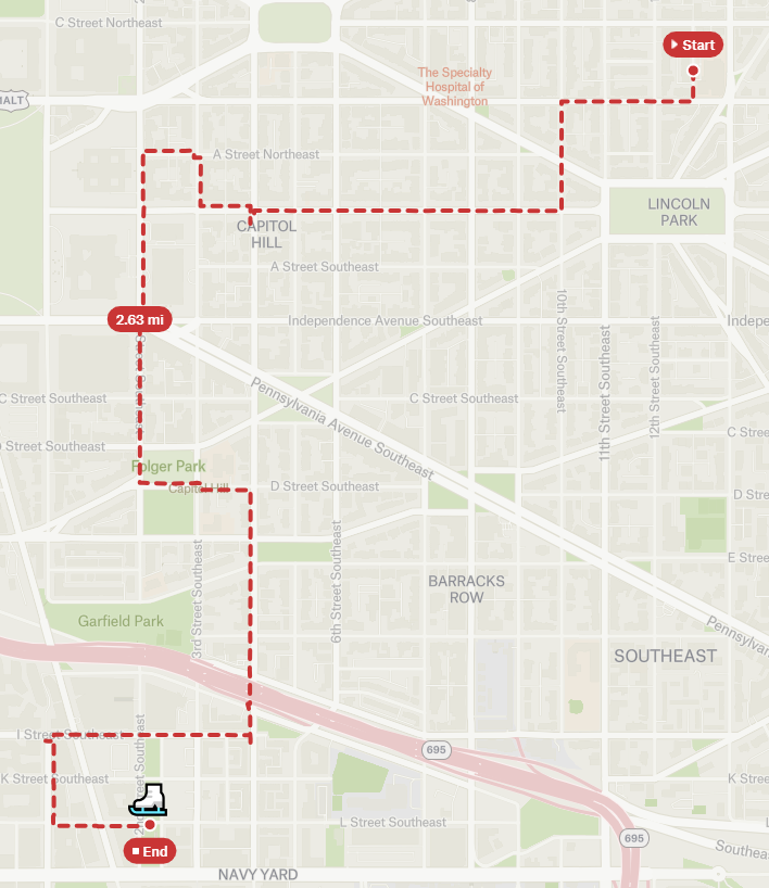 HillFamilyBikin's tweet photo. ...and here's the 2.6 mile route from Maury Elementary to Canal Park for Ice Skating. More info at https://t.co/lVIUA73wD9 https://t.co/lTQqWk2db0