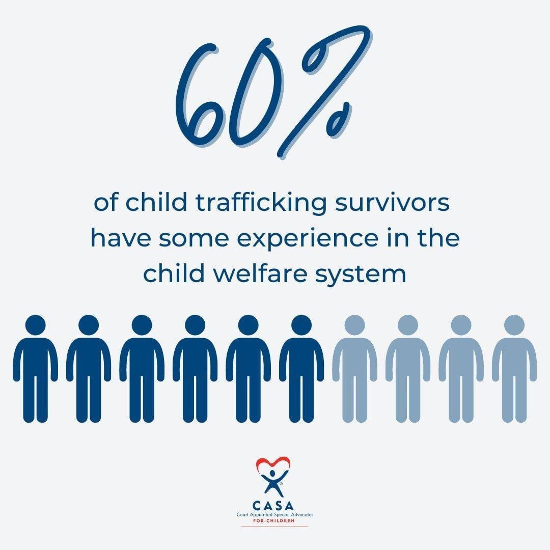 Helping prevent a child from being taken into a world of trafficking is yet another way in which CASA volunteer Guardians ad Litem help to #changeachildsstory .