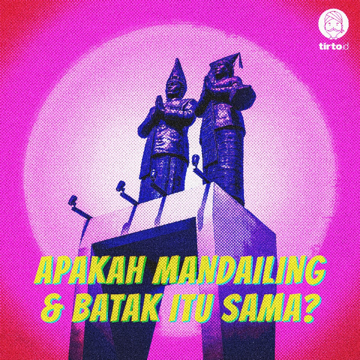 TirtoID's tweet image. Relasi antara &quot;etnis&quot; Mandailing &amp;amp; Batak kerap problematis &amp;amp; terbagi jadi dua kubu kepercayaan:

1) Kelompok yang percaya &quot;Mandailing adalah Batak&quot;

2) Kelompok yang percaya &quot;Mandailing bukan Batak&quot;

Polemik ini masih berlanjut.
Bagaimana realita sebenarnya?

#UtasMILD #etnis